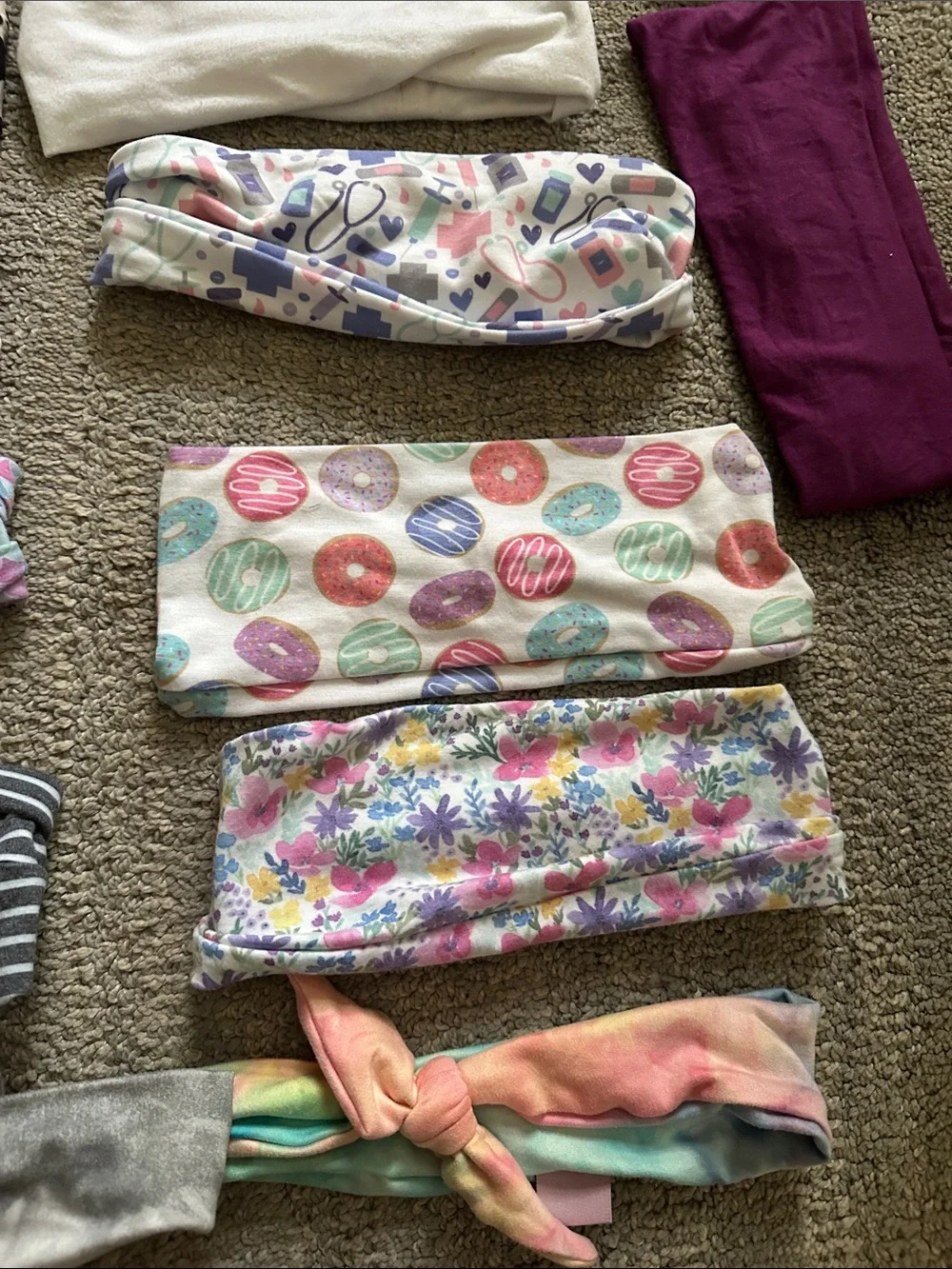 Women’s Multicolor Headband Set - Assorted Patterned Stretch Bands